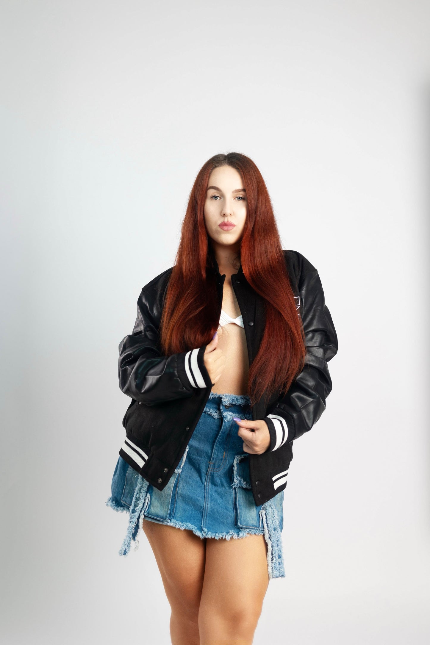 Empire Elite – Premium Collegejacke – Schwarz.