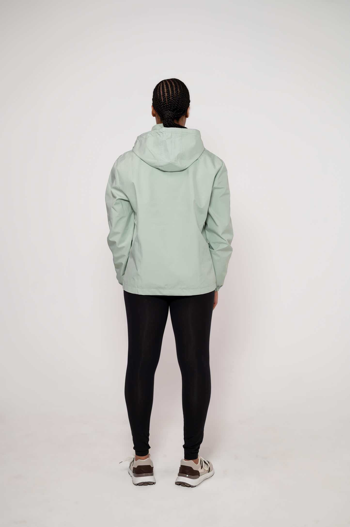 Wasserdichte Windjacke Mintgrün