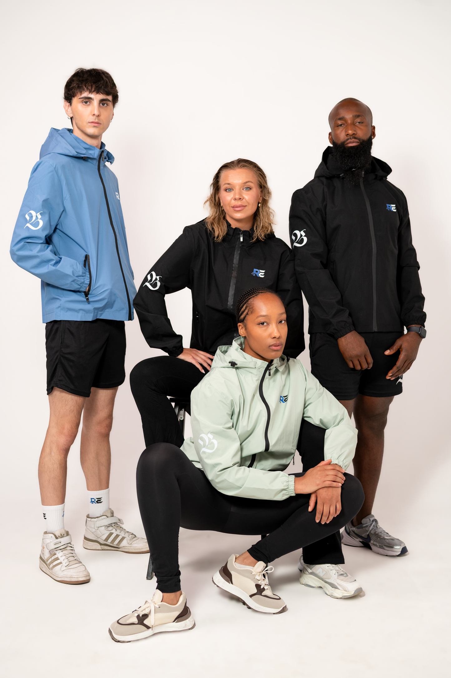 Wasserdichte Windjacke Blau