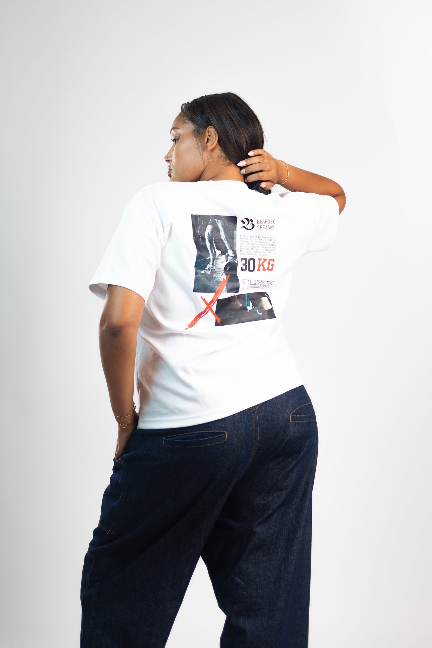 BCJ X RE Drop shoulder oversized T-shirt