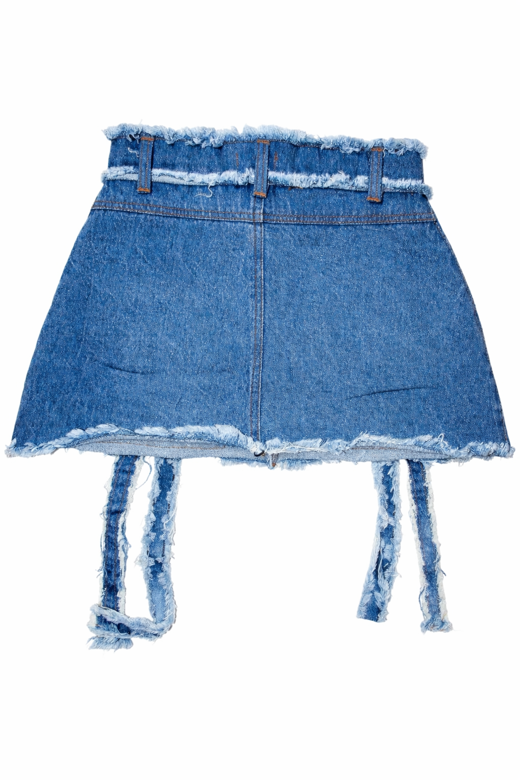 Distressed-Rock mit ungesäumtem Saum