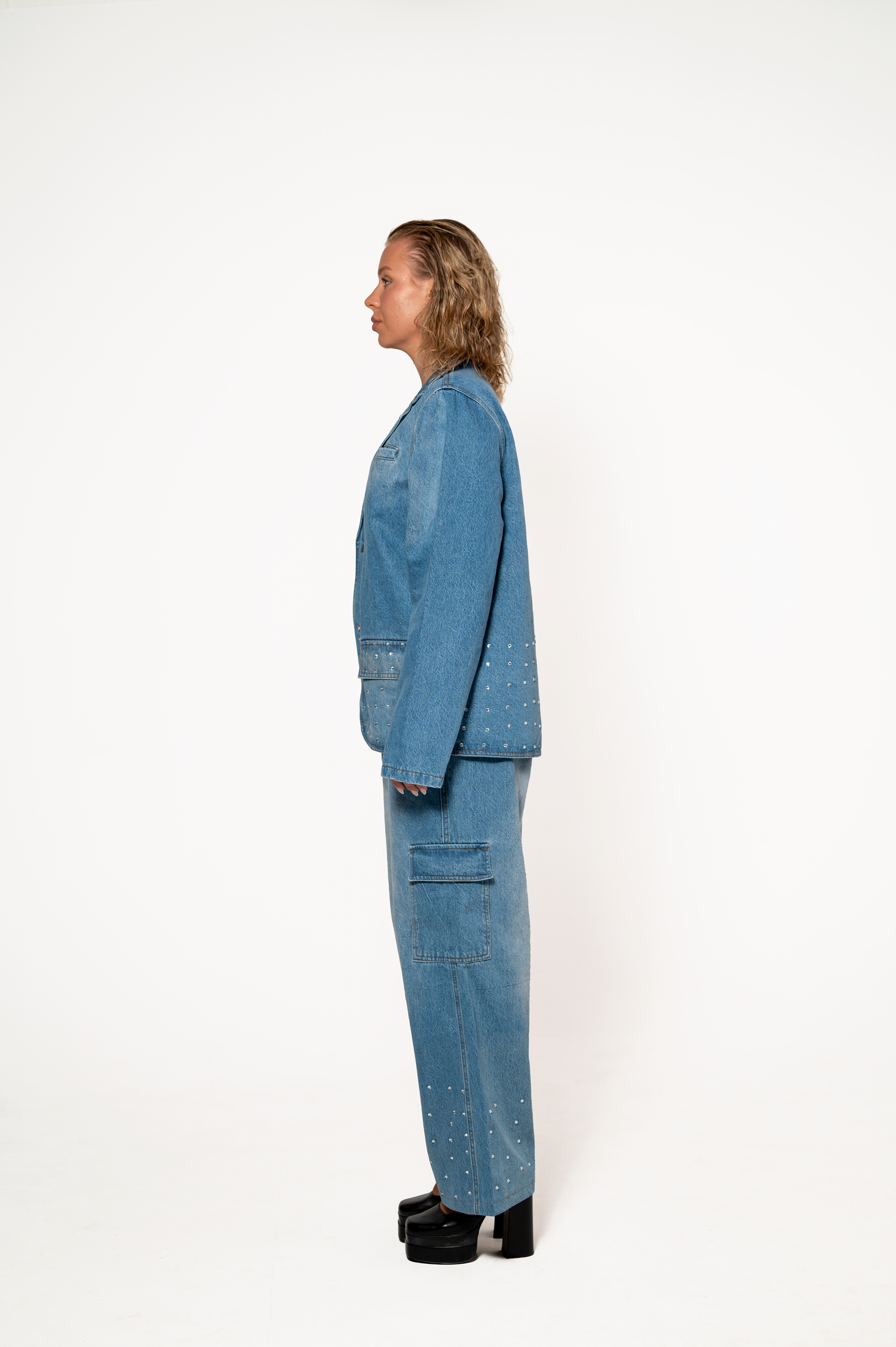Nel Blu Denim Blazer & Pant