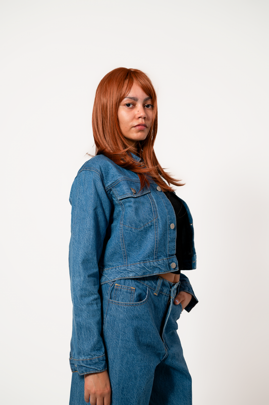 Classic Cropped Denim Jacket