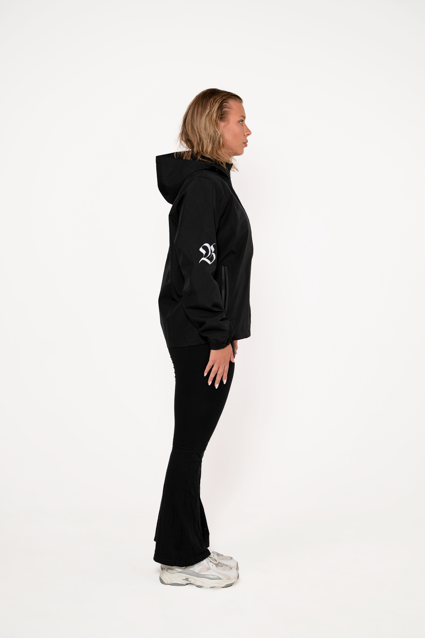 Wasserdichte Windjacke Schwarz