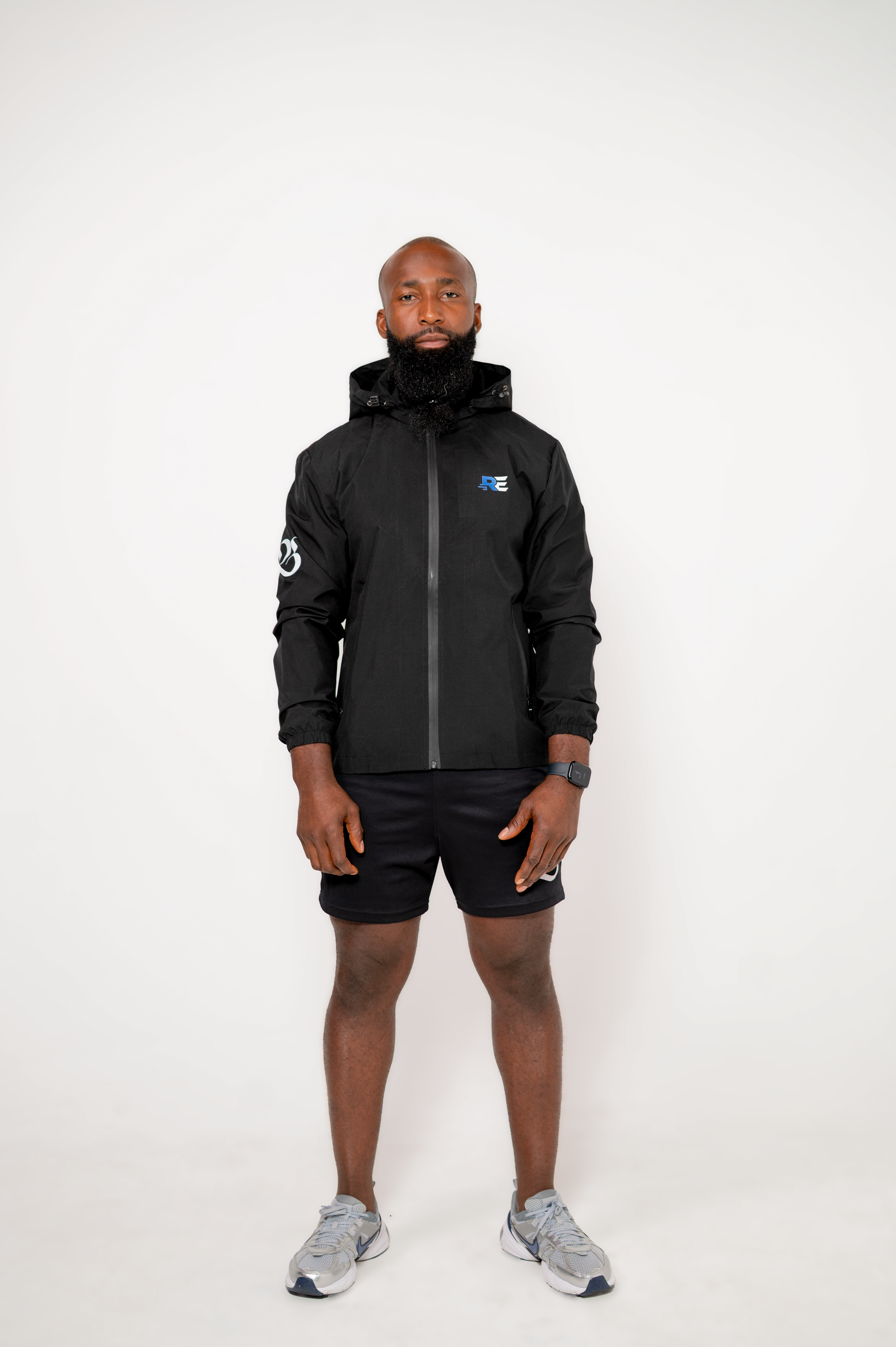 Waterproof windbreaker Jacket Black