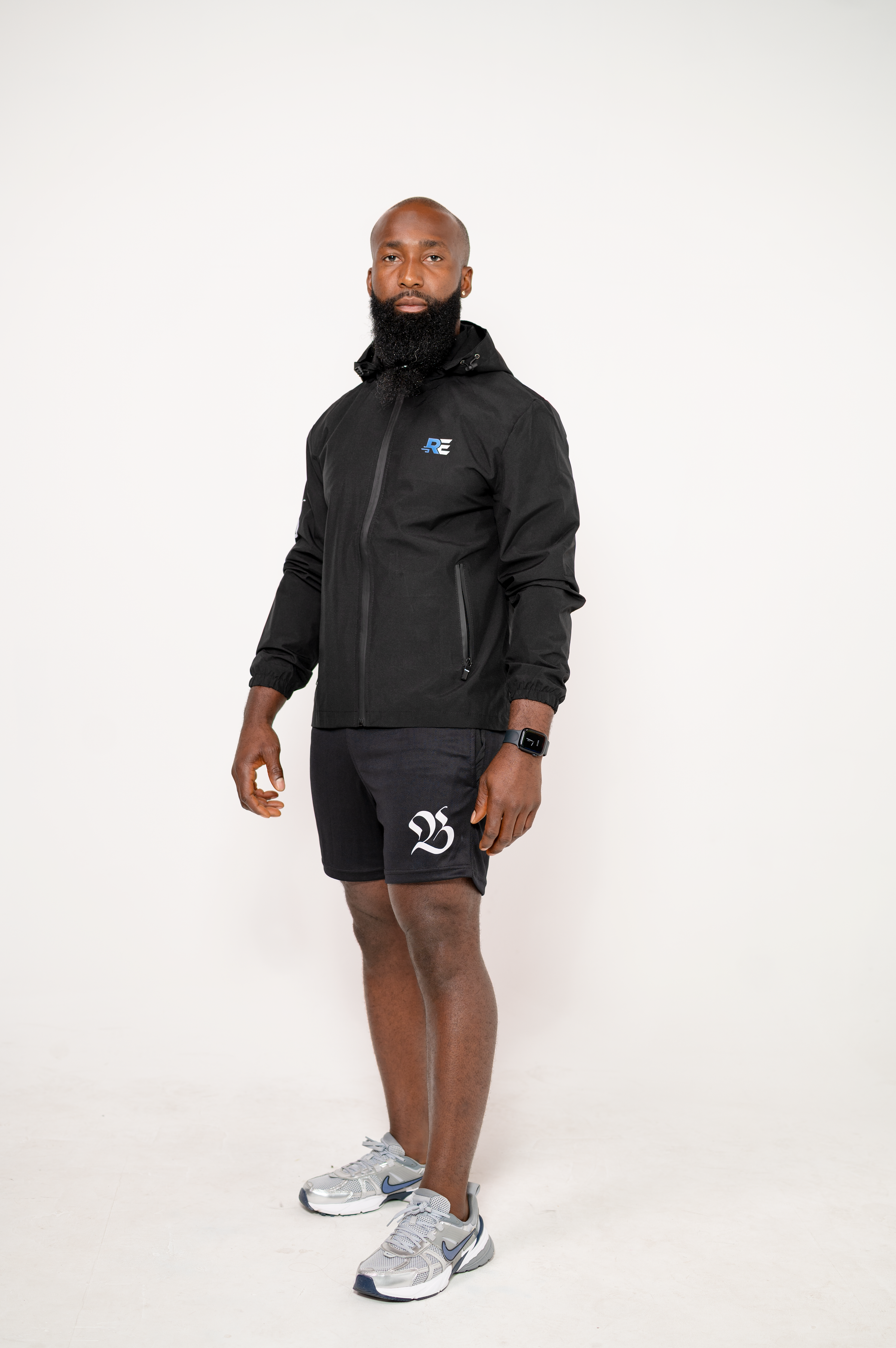 Waterproof windbreaker Jacket Black