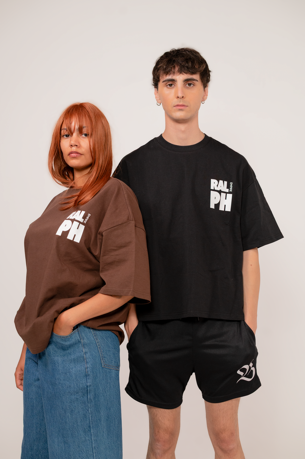 RE Premium T-Shirt - 2 Stück Oversized, Cropped T-Shirts
