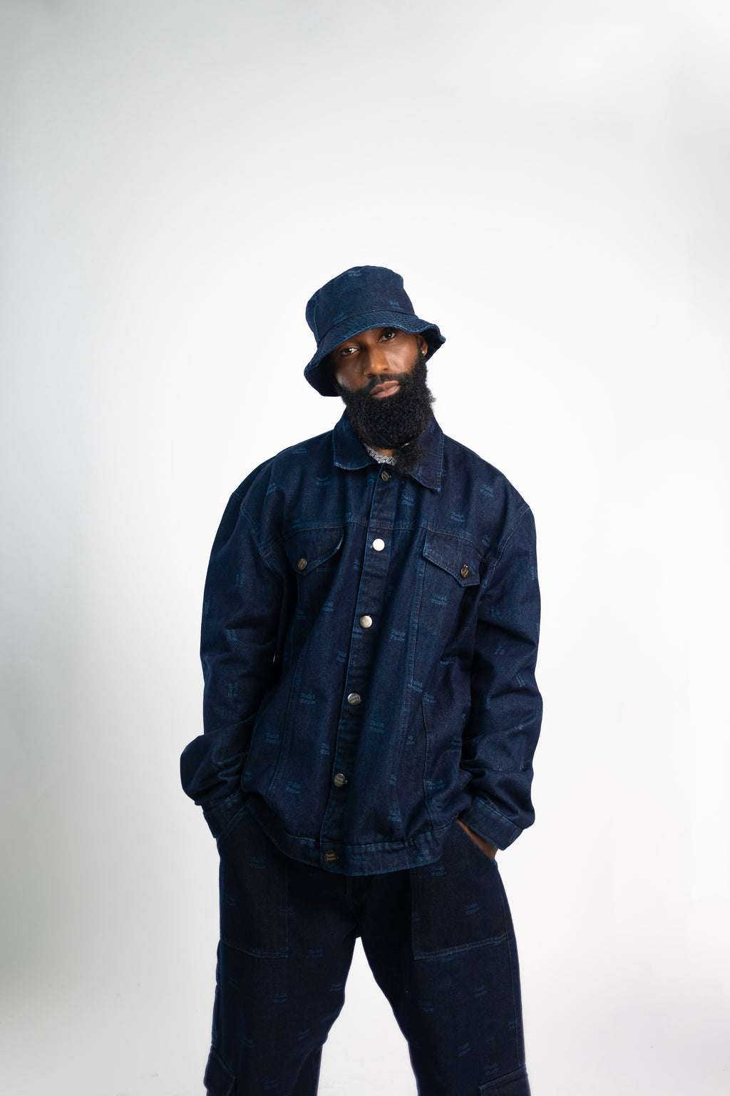 Baggy Denim Set - Long Sleeve Jacket and Pant