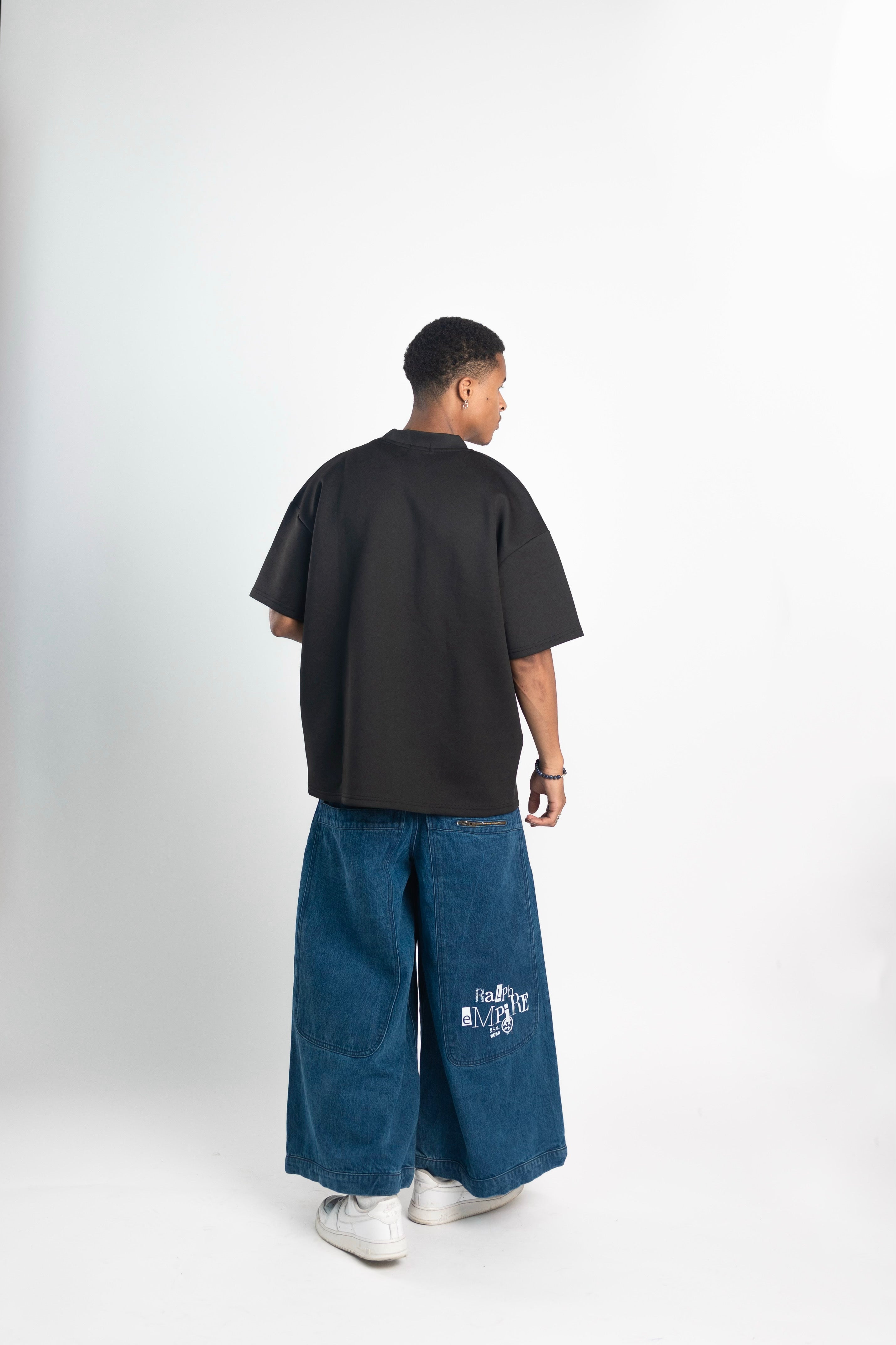 Denim-Hose mit weitem Bein – extra Baggy-Hose