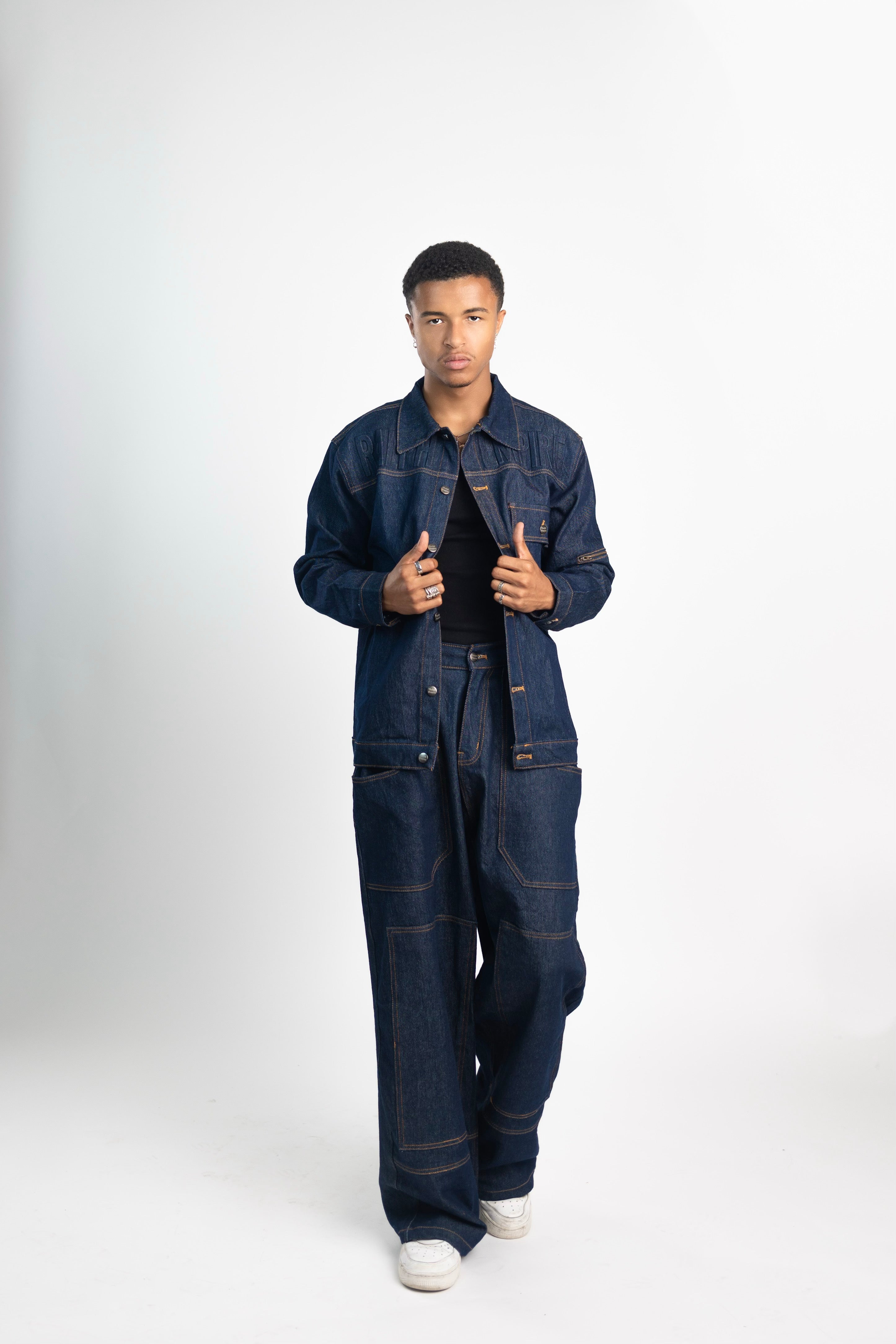 Azure Edge - Denim Jacket and Pant Blue. – RALPH EMPIRE