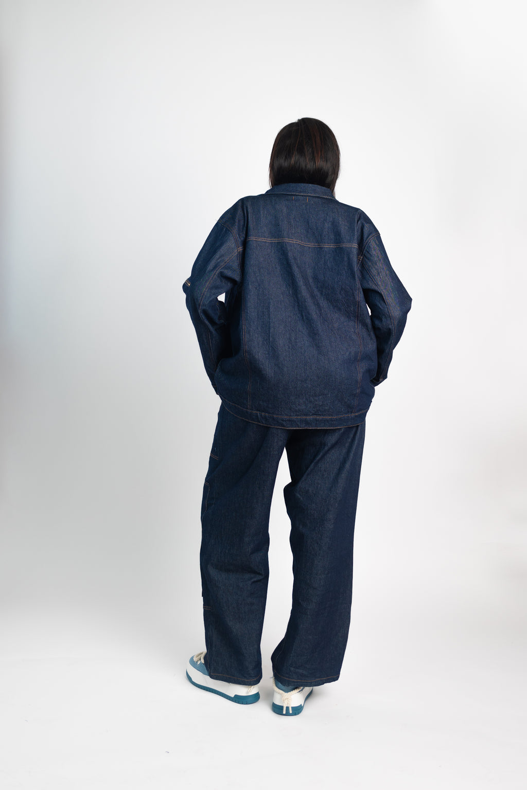 Azure Edge - Denim Jacket and Pant Blue.
