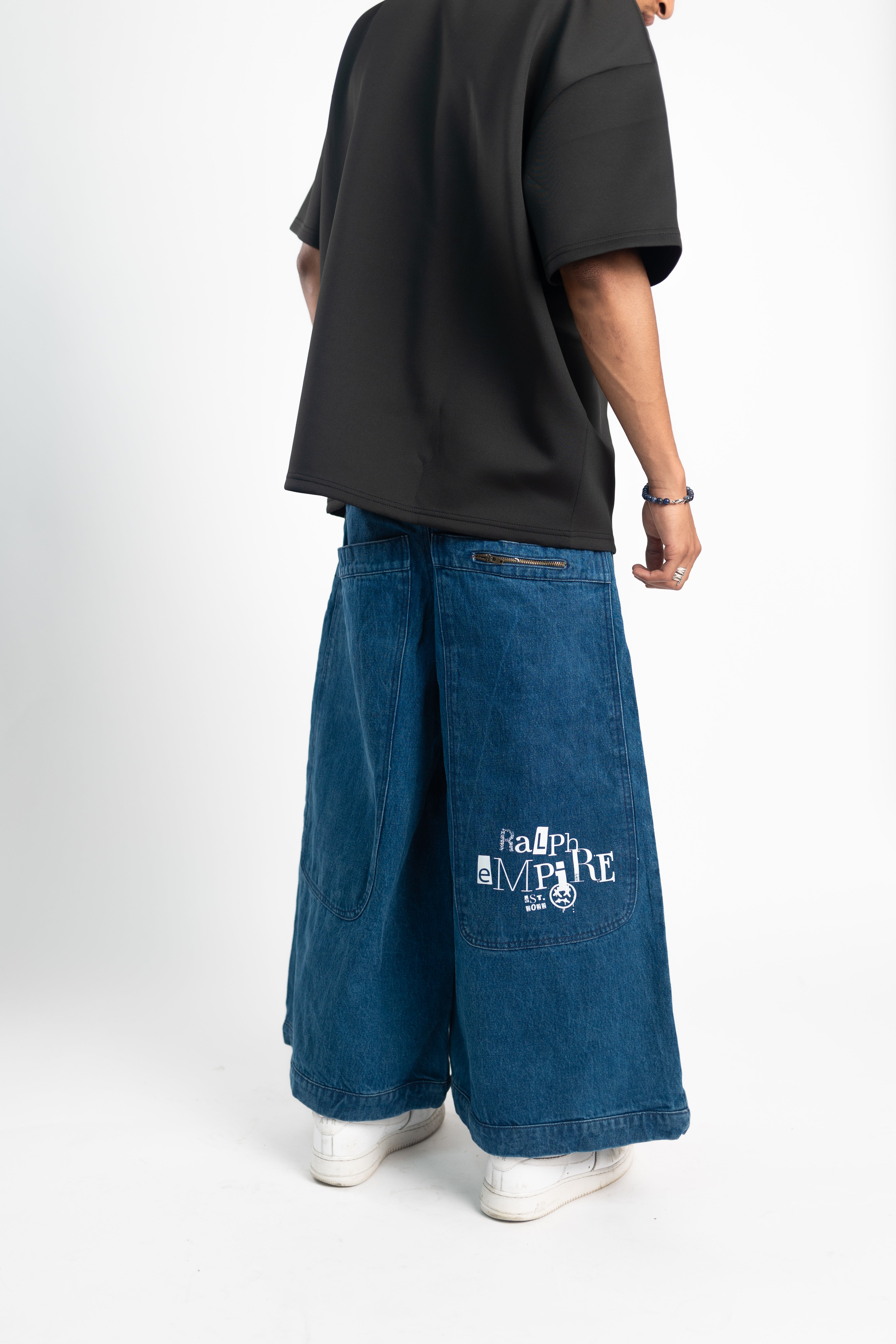 Denim-Hose mit weitem Bein – extra Baggy-Hose