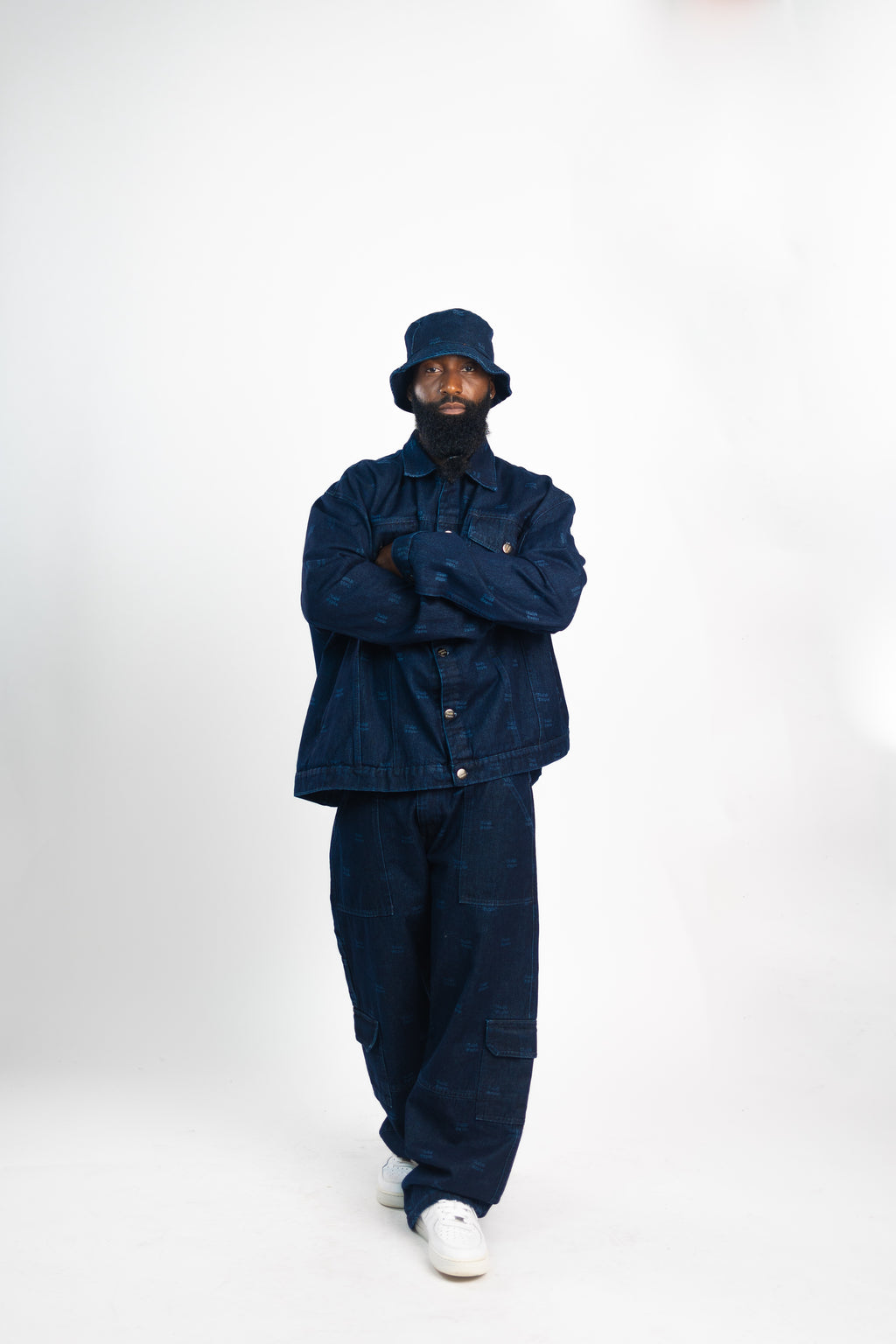 Baggy Denim Set - Long Sleeve Jacket and Pant