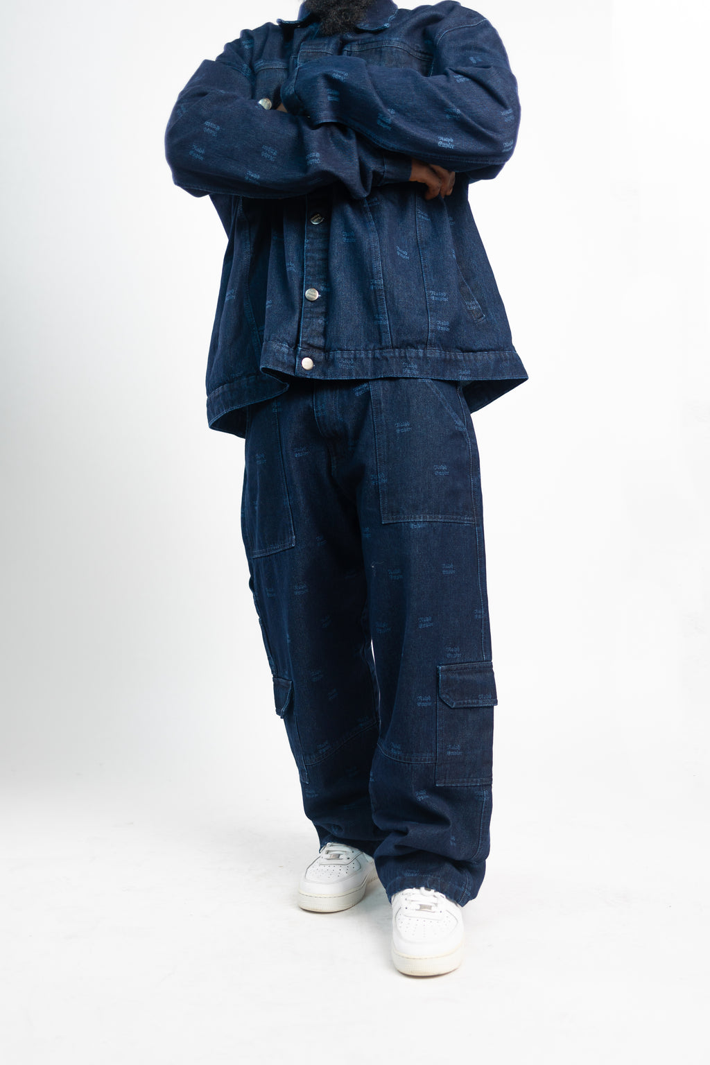 Baggy Denim Set - Long Sleeve Jacket and Pant