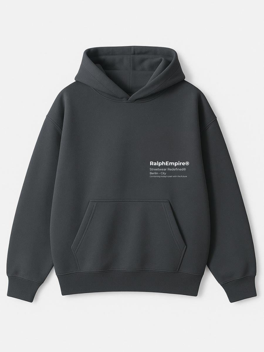 Ralph Empire einfarbiger Herren- und Damen-Kapuzenpullover, Sweatshirt, Übergröße.