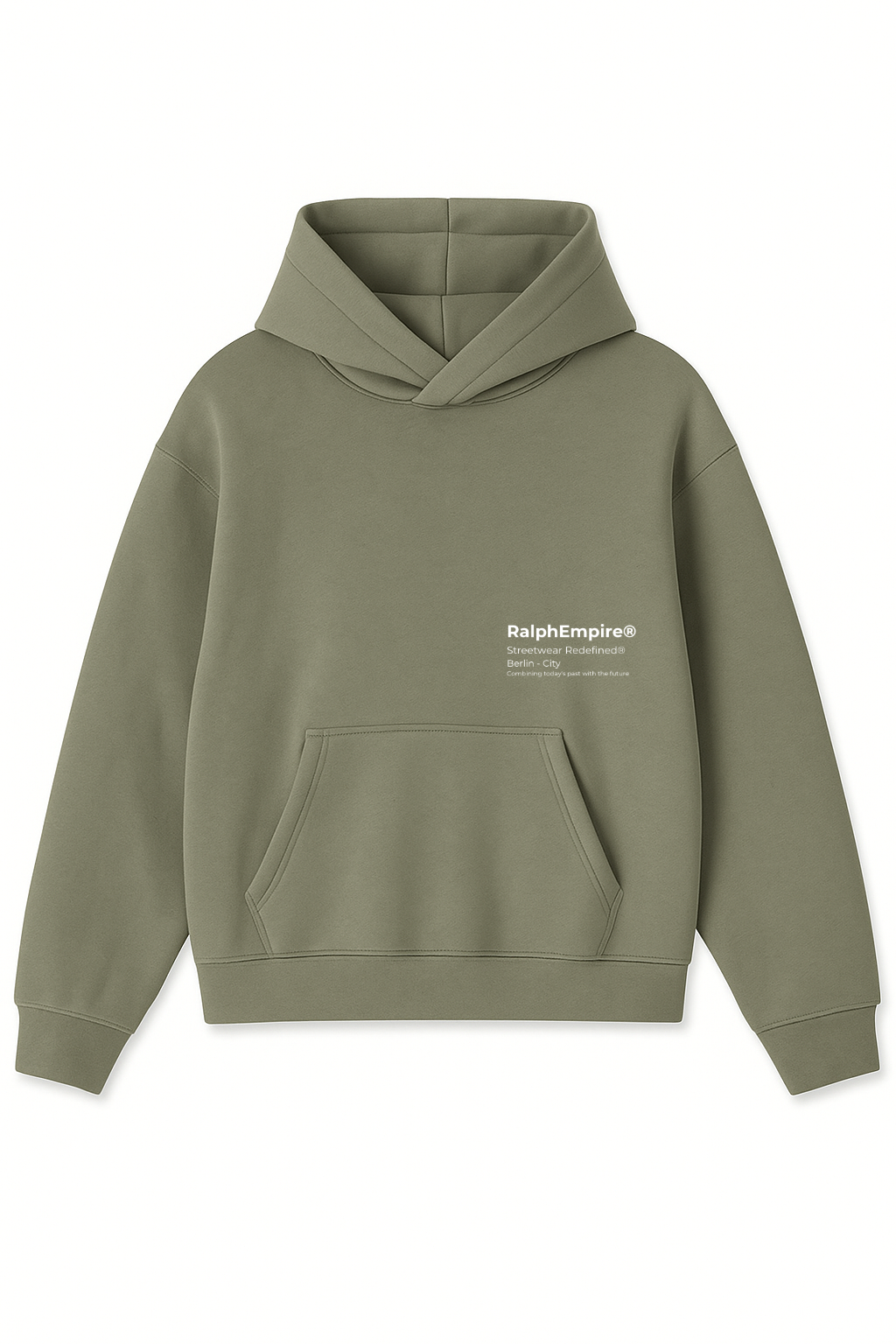 Ralph Empire einfarbiger Herren- und Damen-Kapuzenpullover, Sweatshirt, Übergröße.