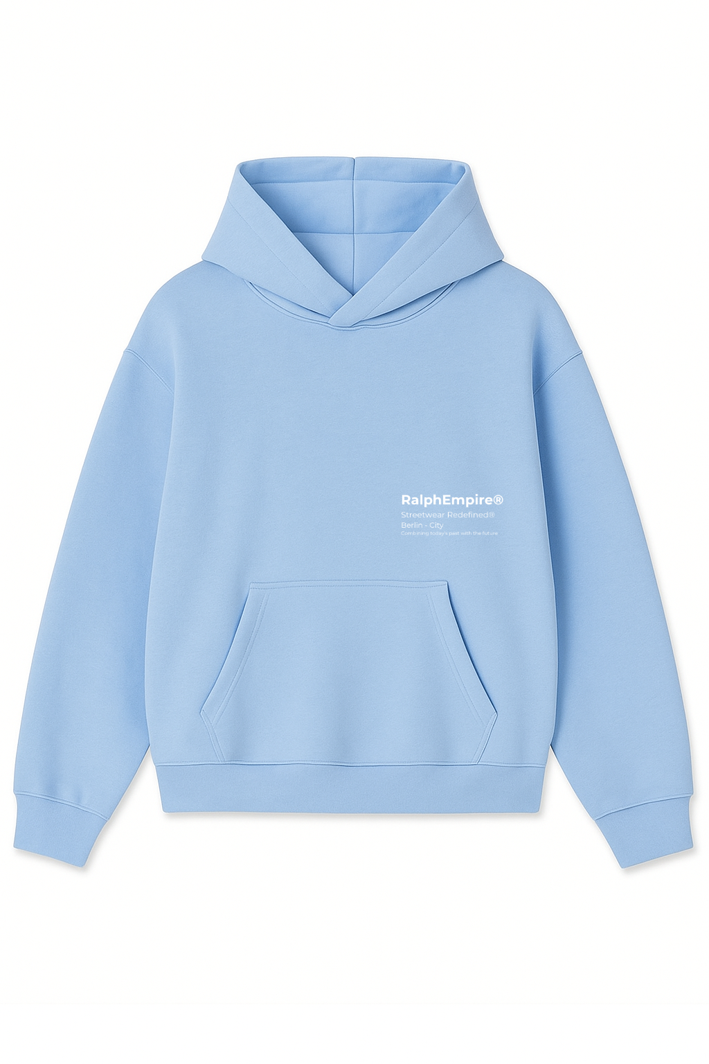Ralph Empire einfarbiger Herren- und Damen-Kapuzenpullover, Sweatshirt, Übergröße.